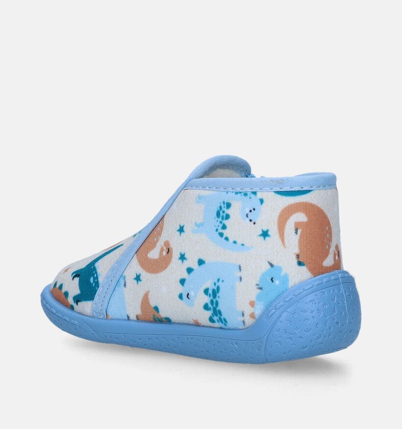 Milo & Mila Blauwe Hoge pantoffels voor jongens (348660)