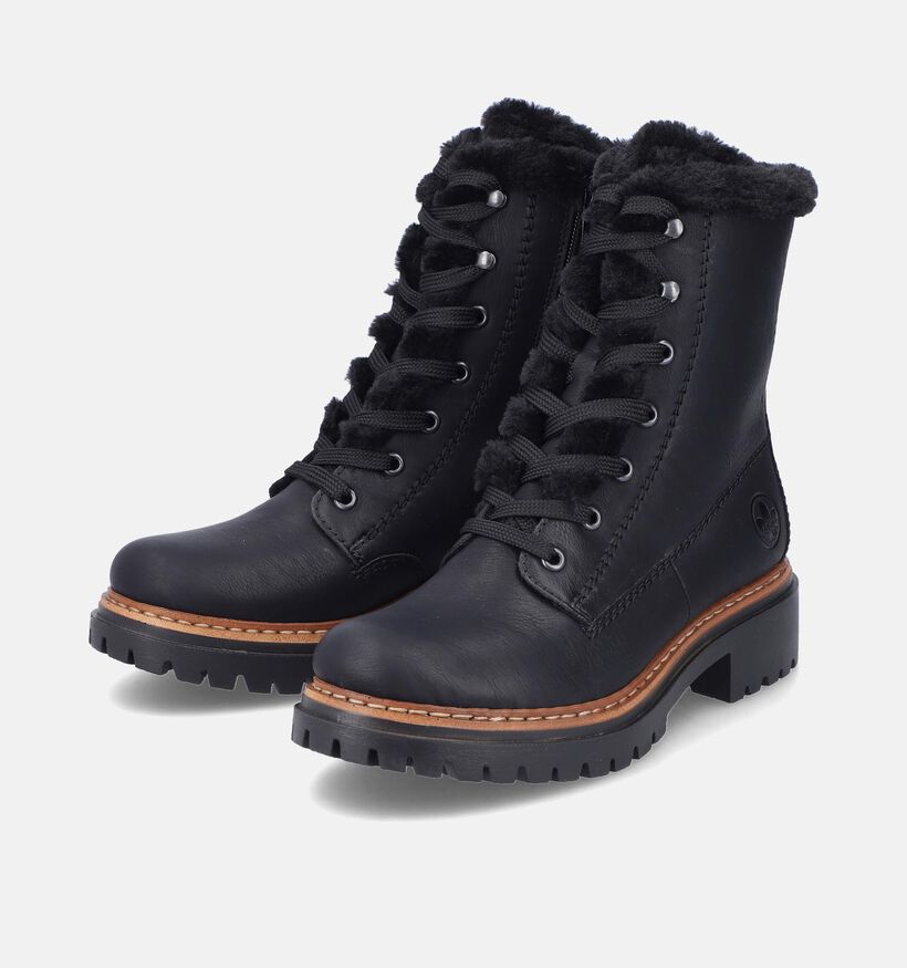 Rieker Boots à lacets en Noir pour femmes (347431)
