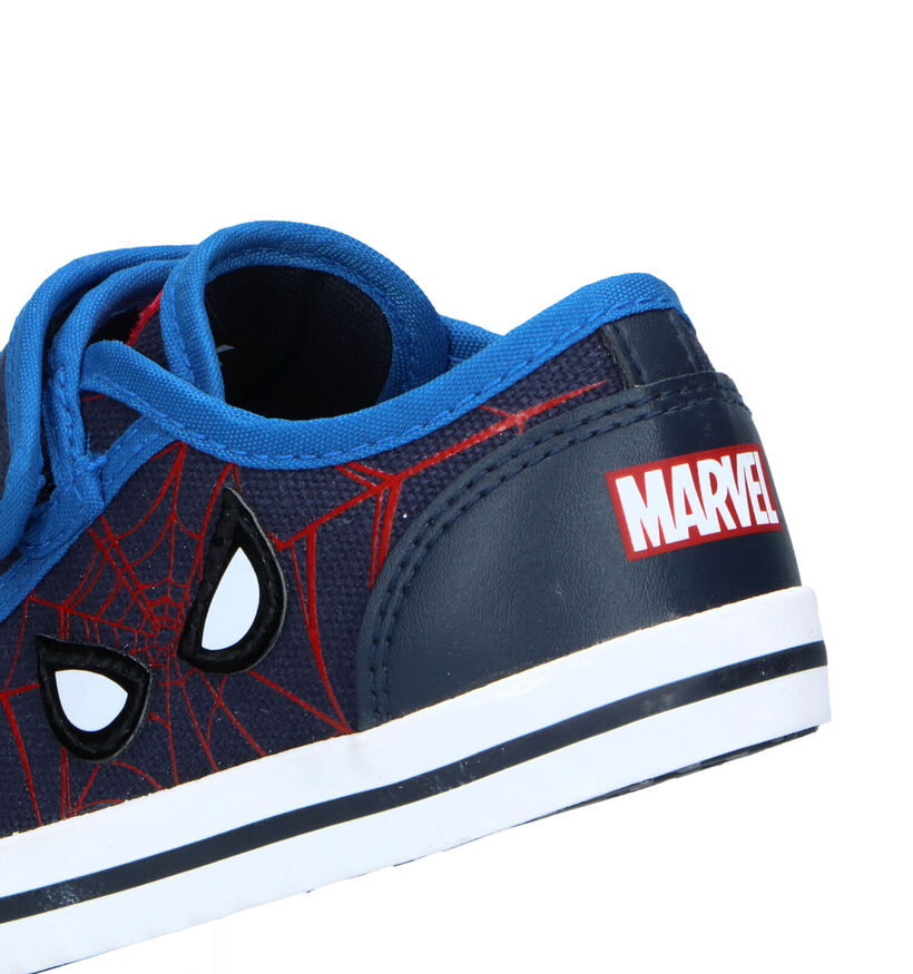 Geox Kilwi Marvel Spiderman Chaussures &agrave; velcro en Bleu en simili cuir (326588)
