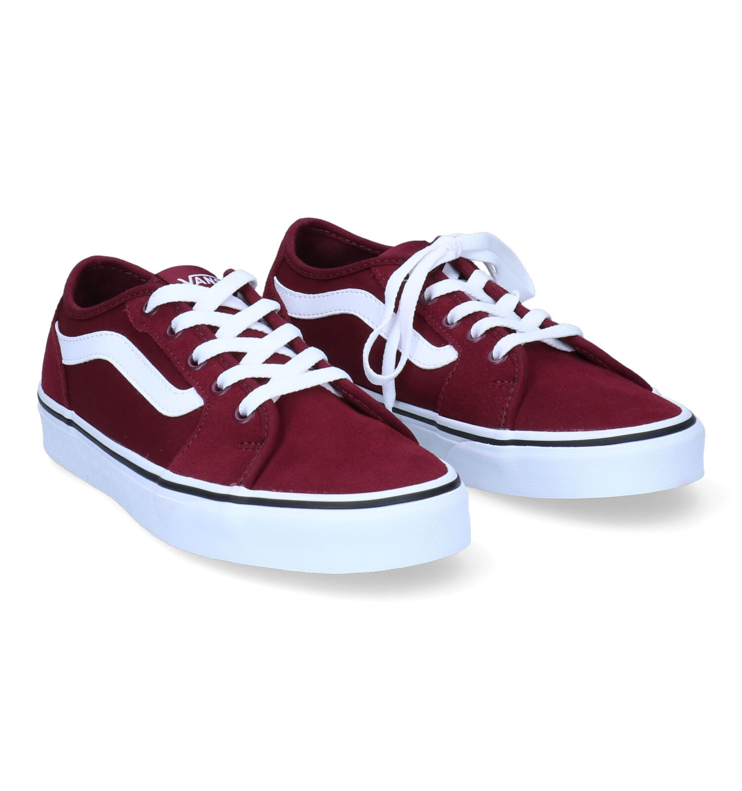 Vans bordeaux store et noir