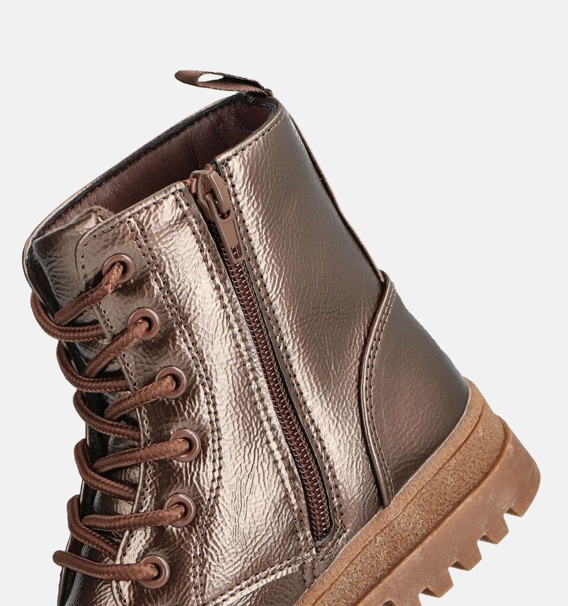 Milo & Mila Bronzen Veterboots voor meisjes (363426)