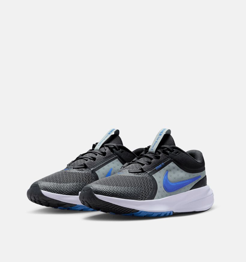 Nike Star Runner 5 Baskets en Gris/Bleu pour gar&ccedil;ons (373412)
