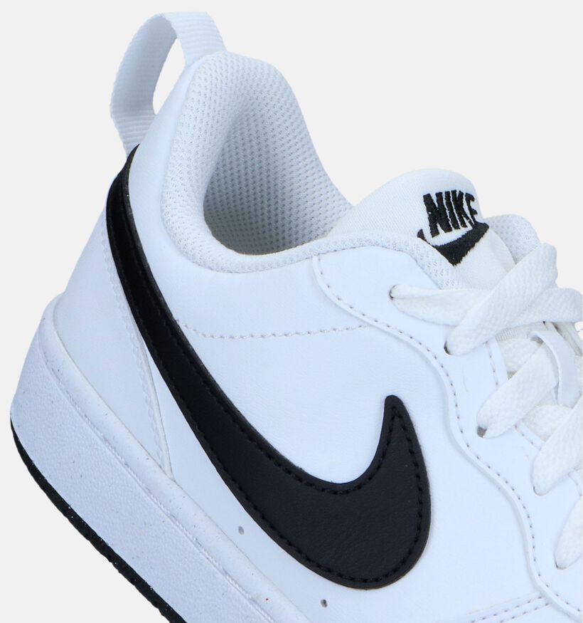 Nike Court Borough Low Witte Sneakers voor jongens, meisjes (357705)