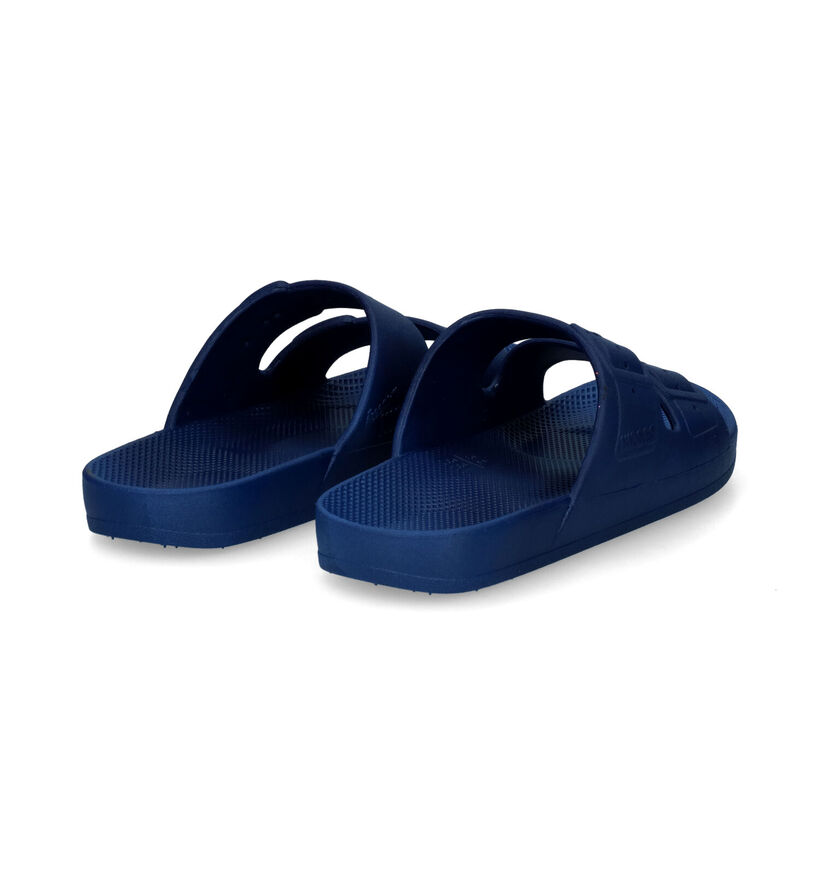 Freedom Moses Navy Blauwe Slippers in kunststof (307540)