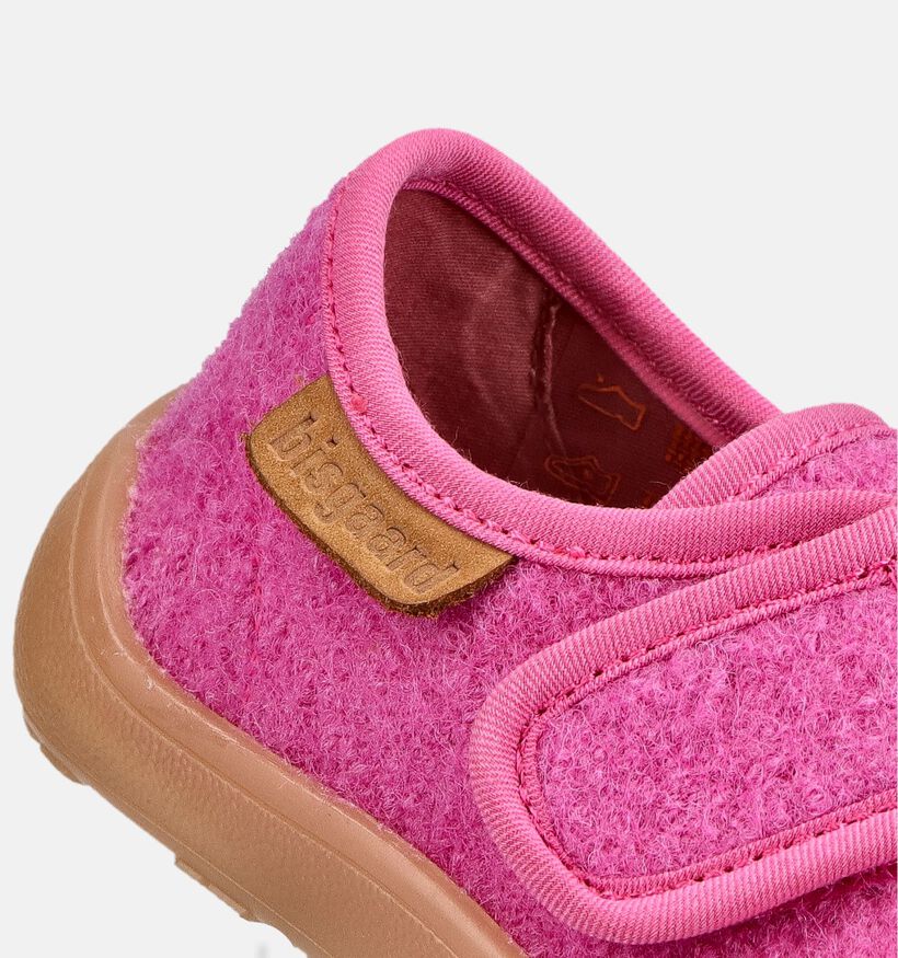 Bisgaard Pantoufles en Rose pour filles (381023) - pour semelles orthop&eacute;diques