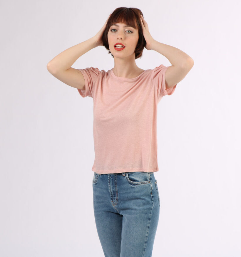 Van Der Rock T-shirt en Rose (299466)