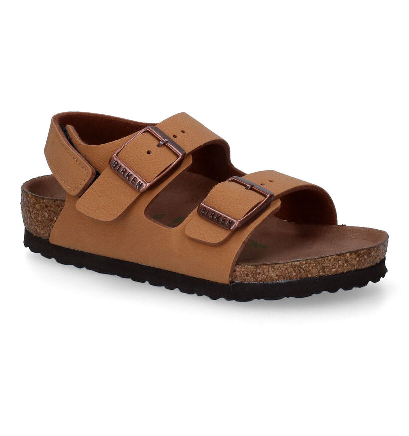 Birkenstock Milano Sandales en Brun en simili cuir (306482)