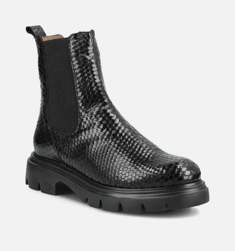 Wonders Zwarte Boots Chelsea voor dames (381443)