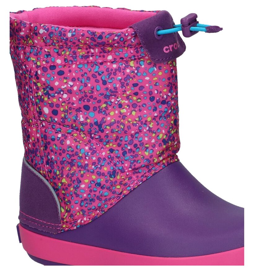 Crocs Crocband Lodgepoint Graphic Blauwe Snowboots in kunststof (224402)