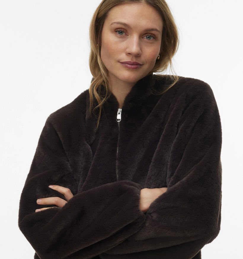 Vero Moda Sonjaliga Donkerbruine Korte Jas voor dames (377547)