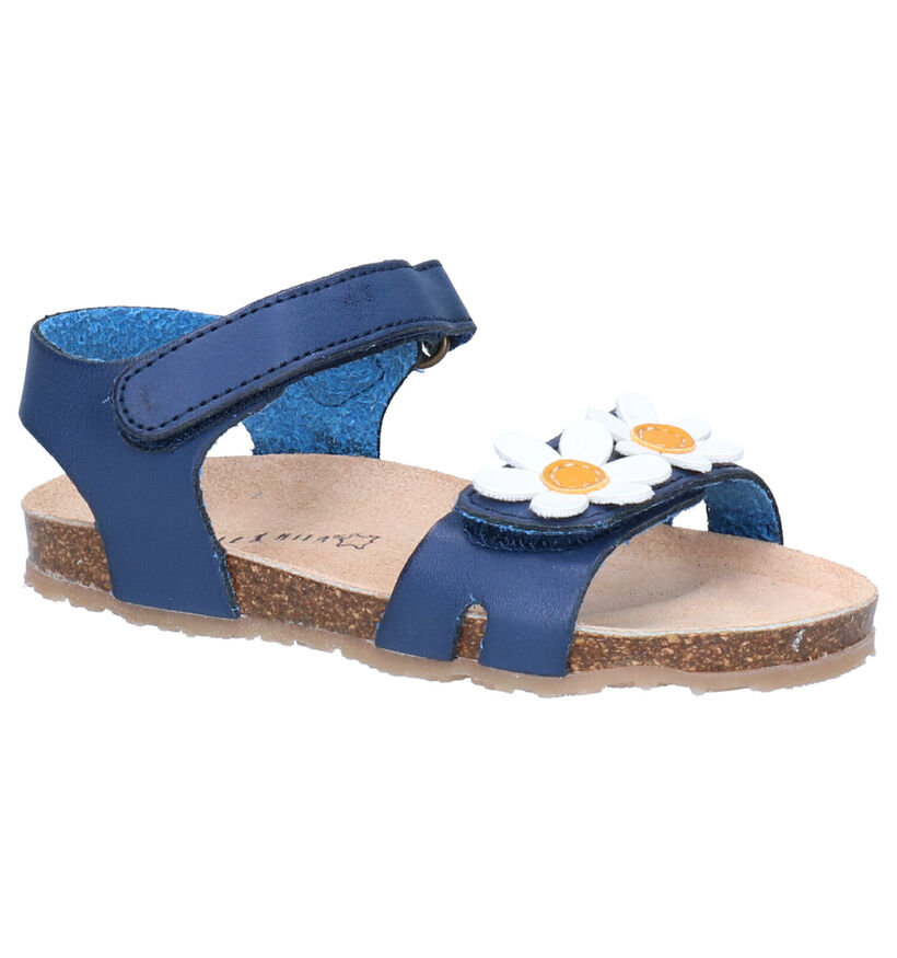 Milo & Mila Blauwe Sandalen in kunstleer (272269)