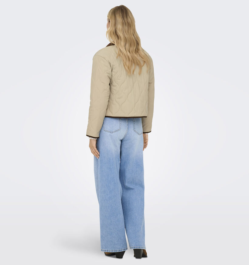 JDY Paula Quilted Barn Shacket Beige Jas voor dames (367915)