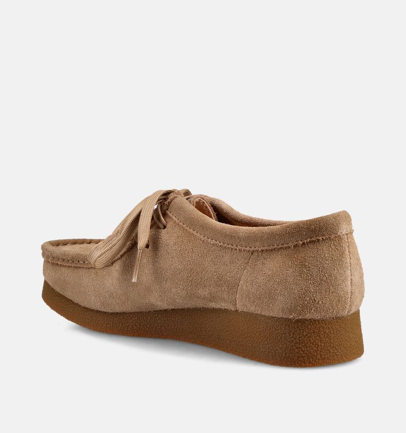 Clarks Wallabee Evosh Beige Veterschoenen voor dames (370562)