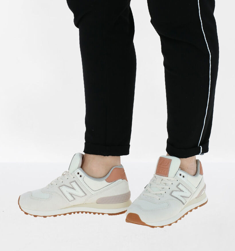 New Balance WL 574 Groene Sneakers voor dames (349411) - geschikt voor steunzolen