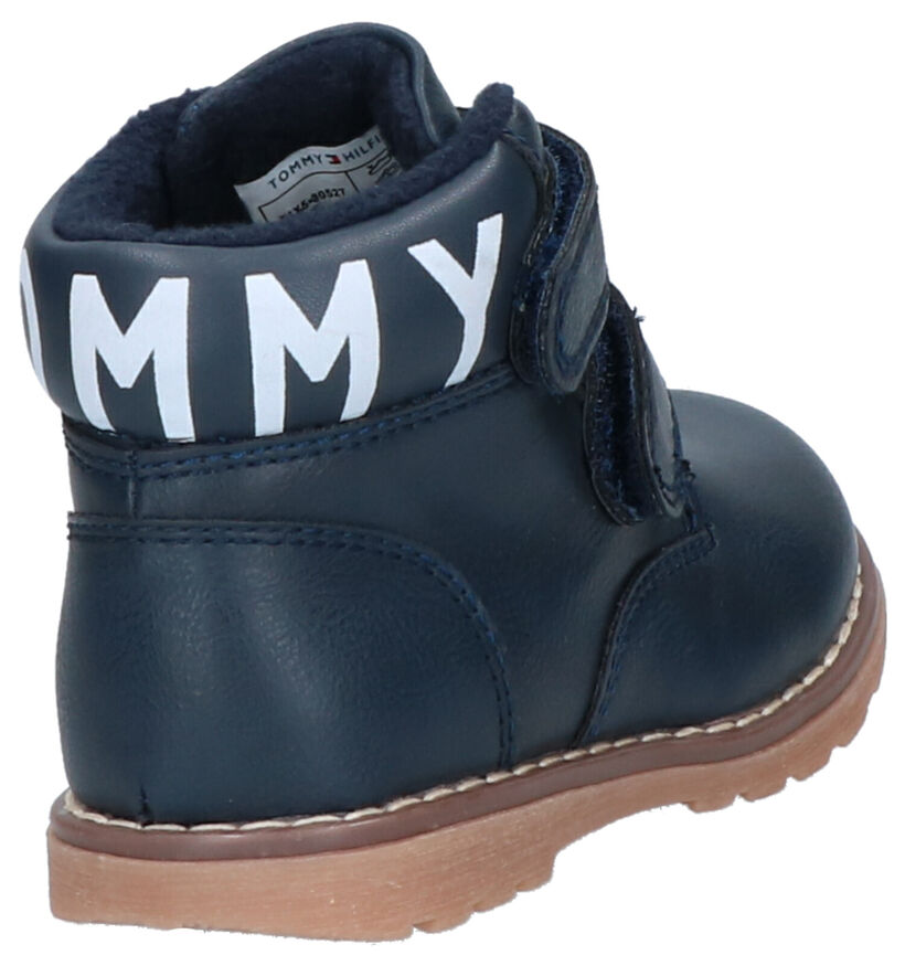 Tommy Hilfiger Blauwe Velcroboots in kunstleer (257368)