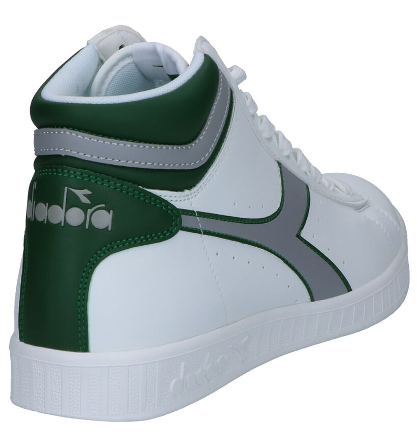 Diadora Game P High Baskets en Blanc en simili cuir (267976)