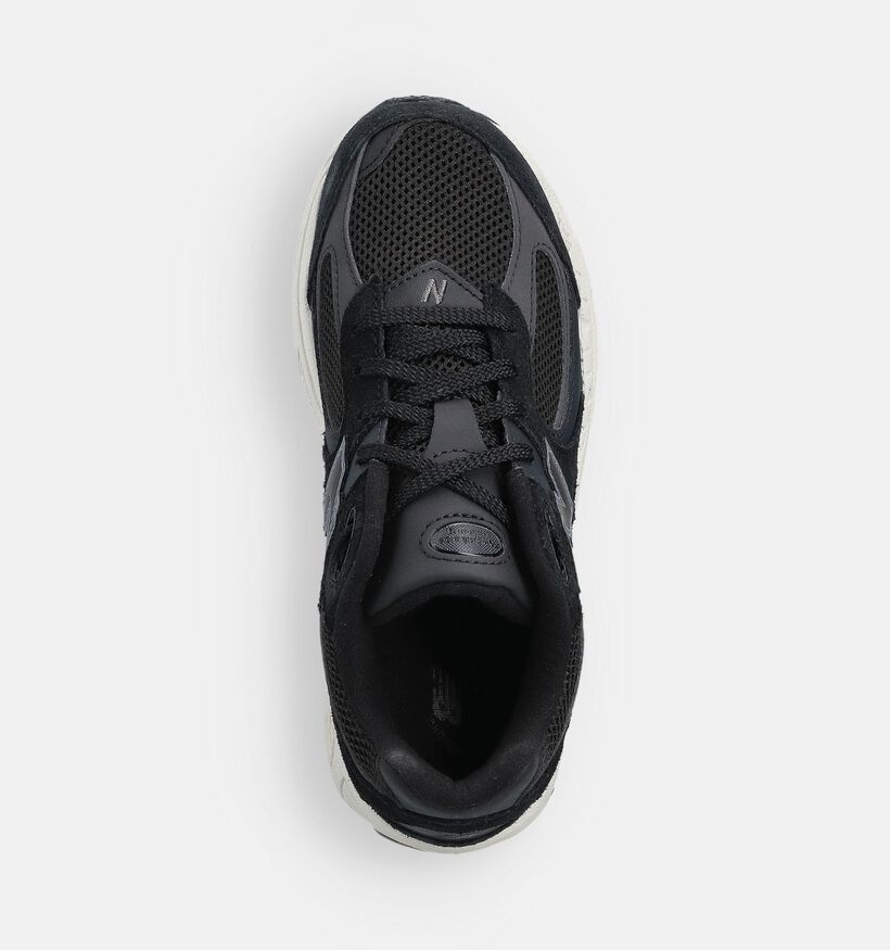 New Balance GC 2002 Baskets en Noir pour gar&ccedil;ons, filles (377306) - pour semelles orthop&eacute;diques