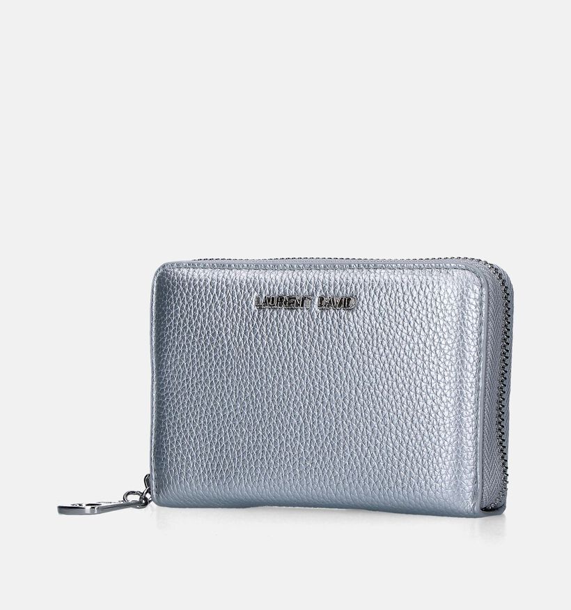 Laurent David Nos 001 Porte-monnaie zippé en Argent pour femmes (351297)