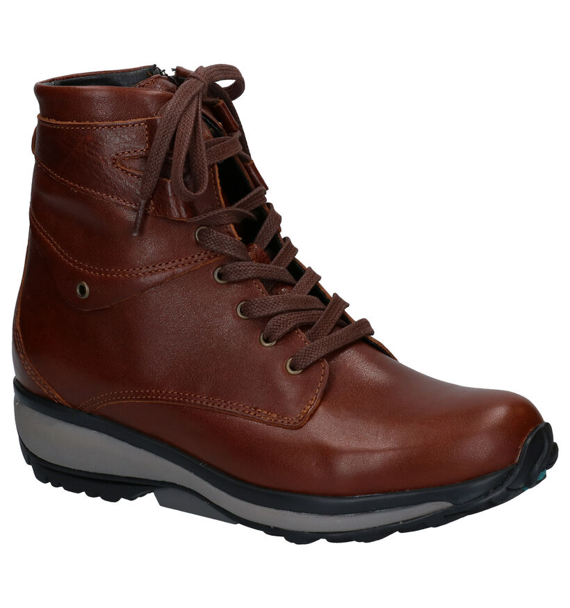 Xsensible Montreal Bottines en Cognac pour femmes (284945) - pour semelles orthopédiques