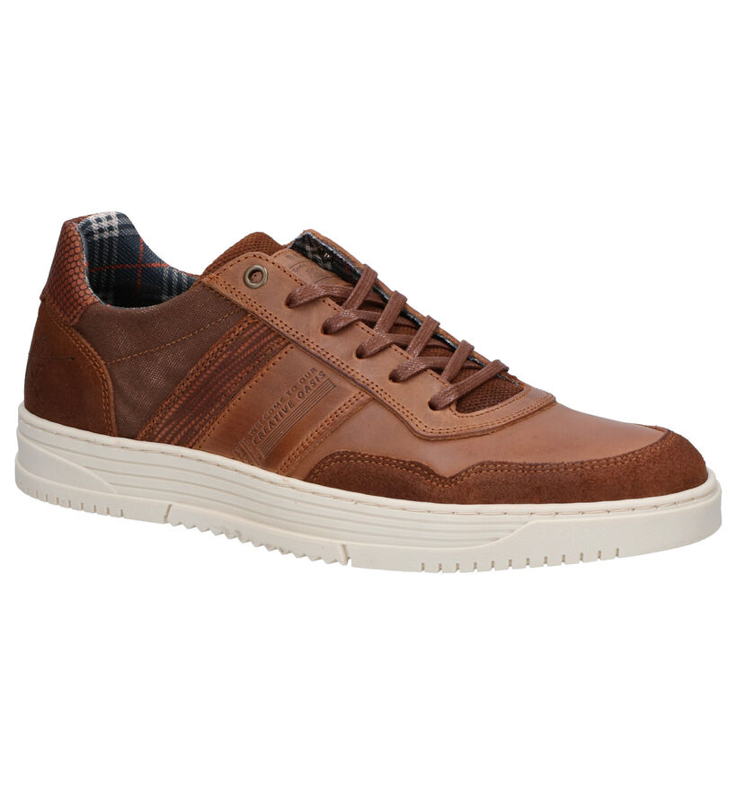 Bullboxer Cognac Lage Schoenen in stof (272194)