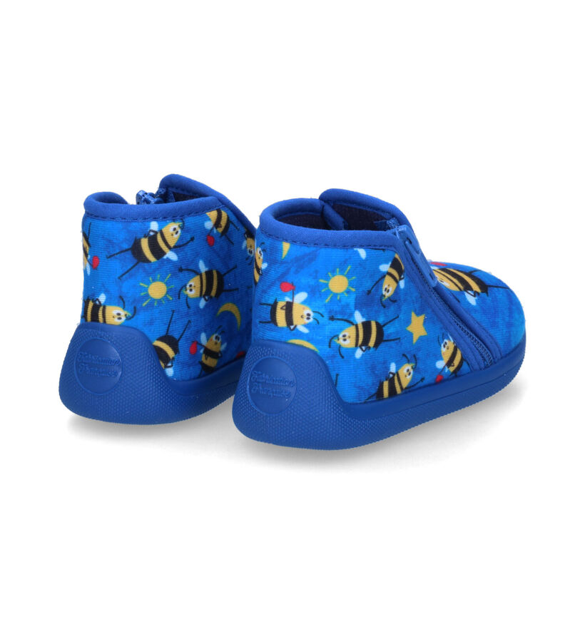 Milo & Mila Blauwe Pantoffels voor jongens (313370)