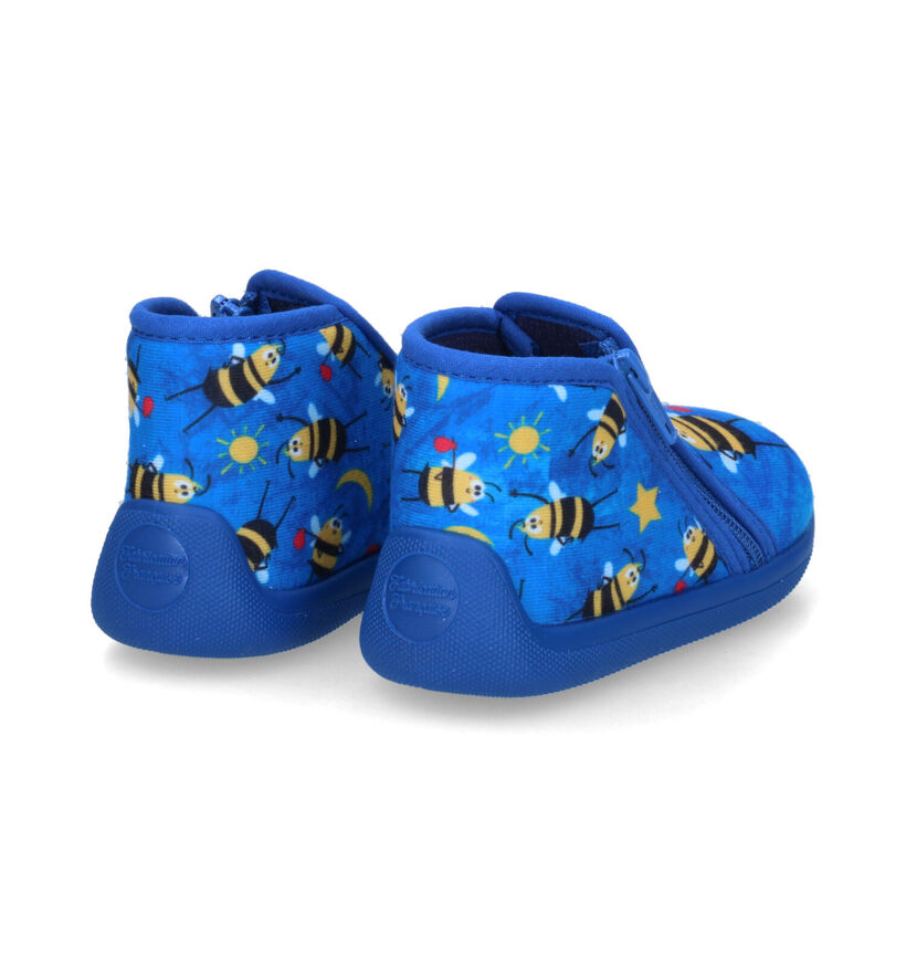 Milo & Mila Pantoufles en Bleu pour garçons (313370)