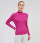 Vila Jolini Fuchsia T-shirt met rolkraag voor dames (349448)