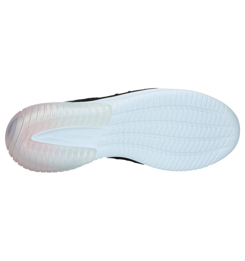 Donkergrijze Slip-on Sneakers Skechers Skech-air in stof (247125)