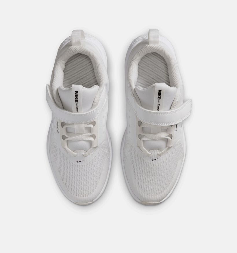 Nike Star Runner Baskets basses en Blanc pour filles (373055) - pour semelles orthop&eacute;diques