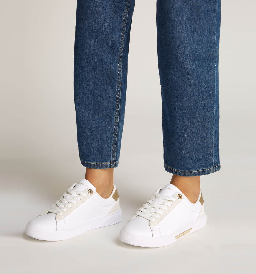 Tommy Hilfiger Chic Court Witte Sneakers voor dames (349712) - geschikt voor steunzolen