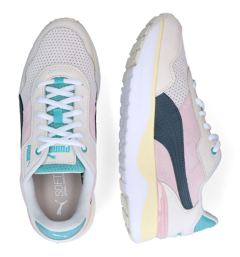 Puma Voyage Premium Ecru Sneakers voor dames (301368) - geschikt voor steunzolen