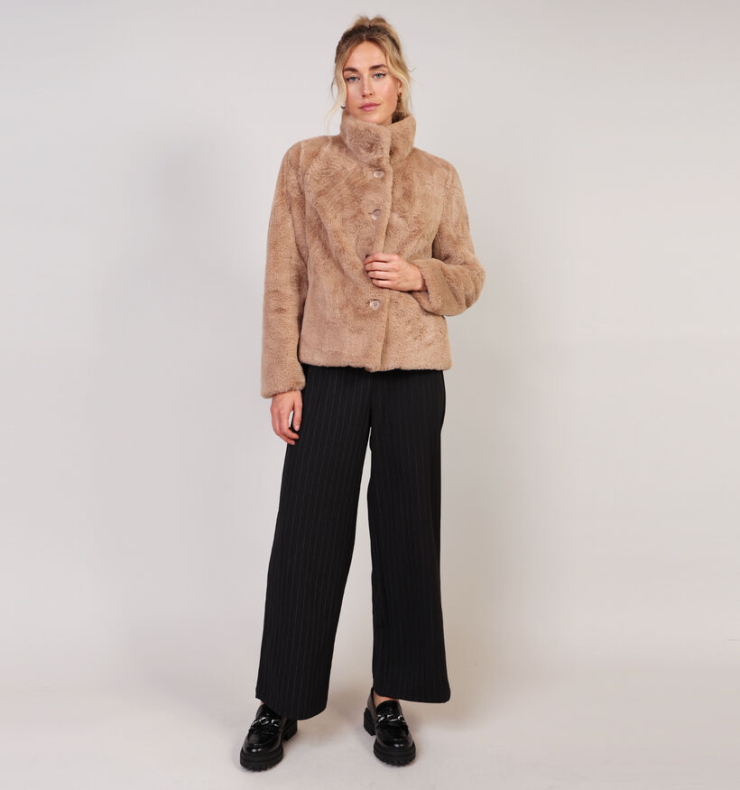 Barbara Lebek Lichtbruine Faux Fur Jas voor dames (362841)