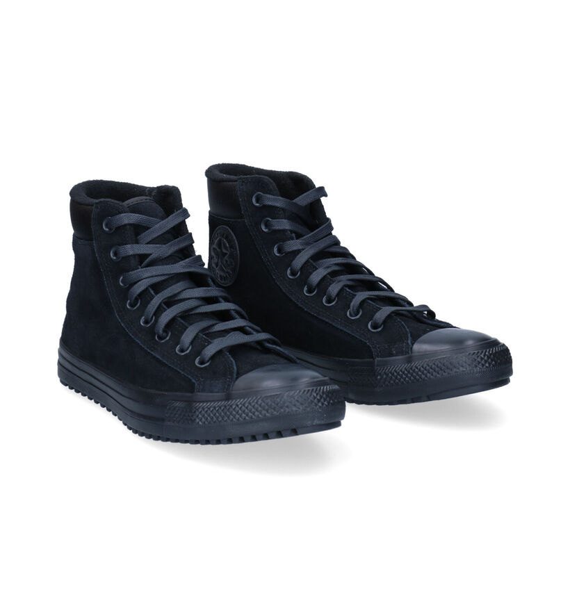 Converse Chuck Taylor AS PC Boot HI Basket en Noir en daim (293731)