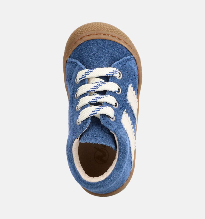 Naturino Macks 2 Suede Boots &agrave; lacets en Bleu pour gar&ccedil;ons (380177) - pour semelles orthop&eacute;diques