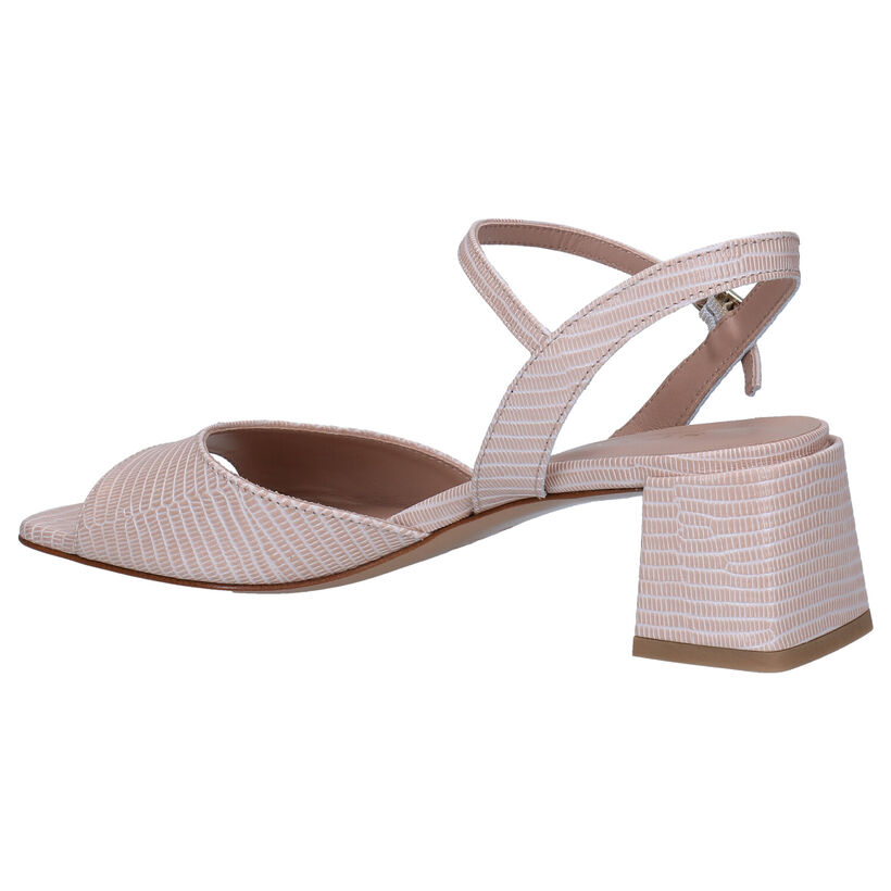 Scapa Taupe Sandalen in leer (288857)