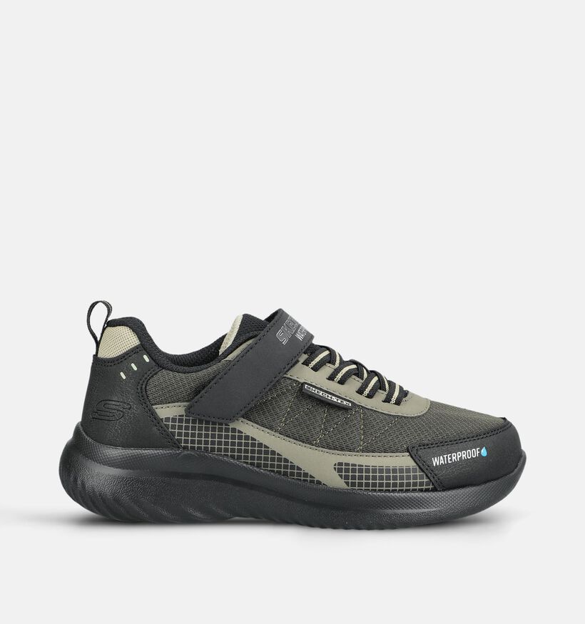 Skechers Bounder 2.0 Zwarte/Groene Sneakers voor jongens (376851)