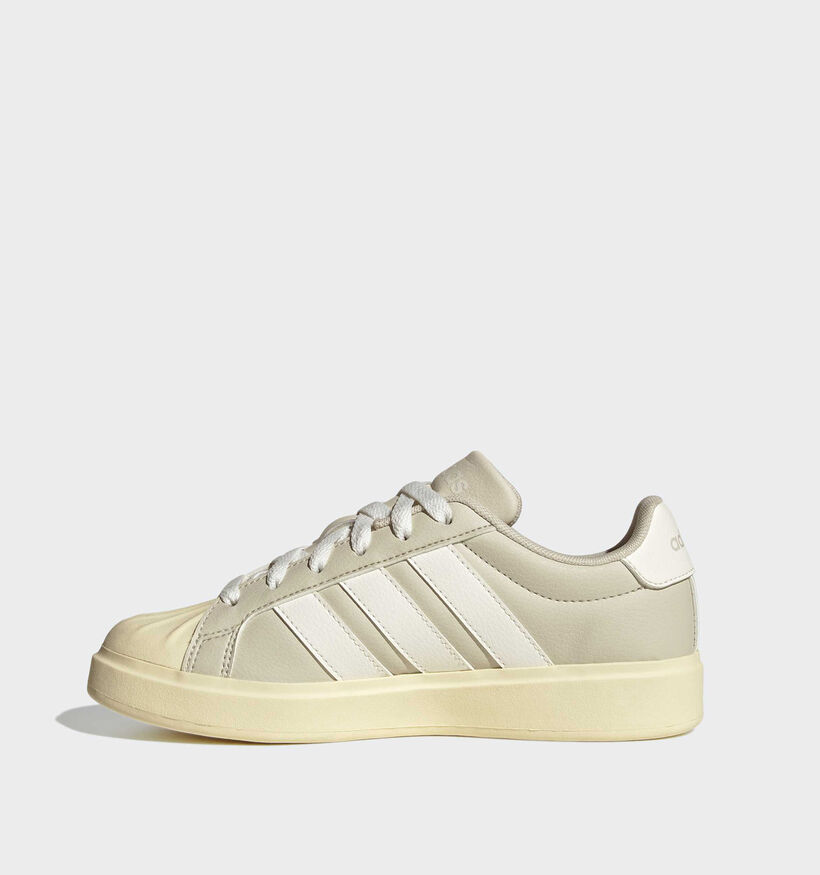 adidas Streettalk Baskets en Gris pour filles, gar&ccedil;ons (366715) - pour semelles orthop&eacute;diques