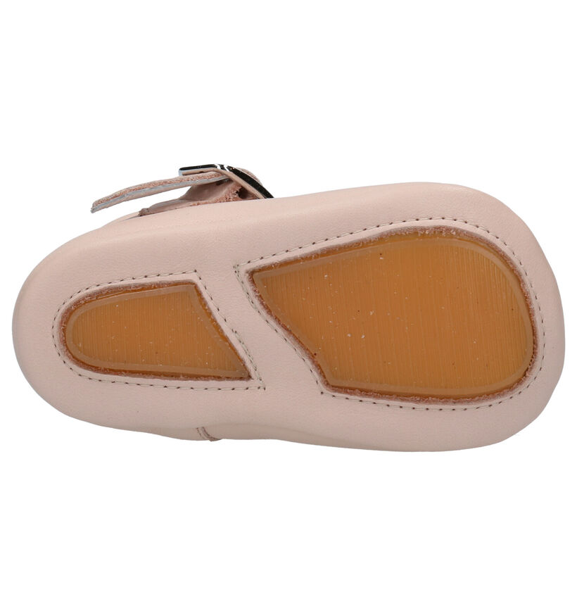 Beberlis Chaussons pour bébé en Nude en cuir (271461)