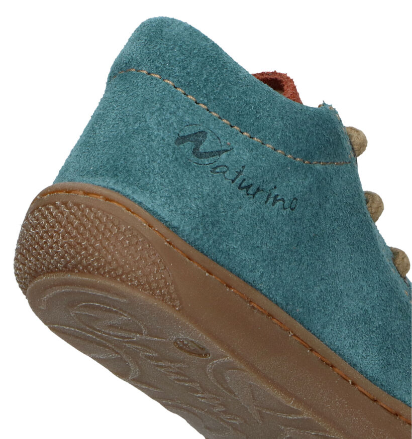 Naturino Cocoon Suede Bruine Babyschoentjes voor meisjes, jongens (355489) - geschikt voor steunzolen