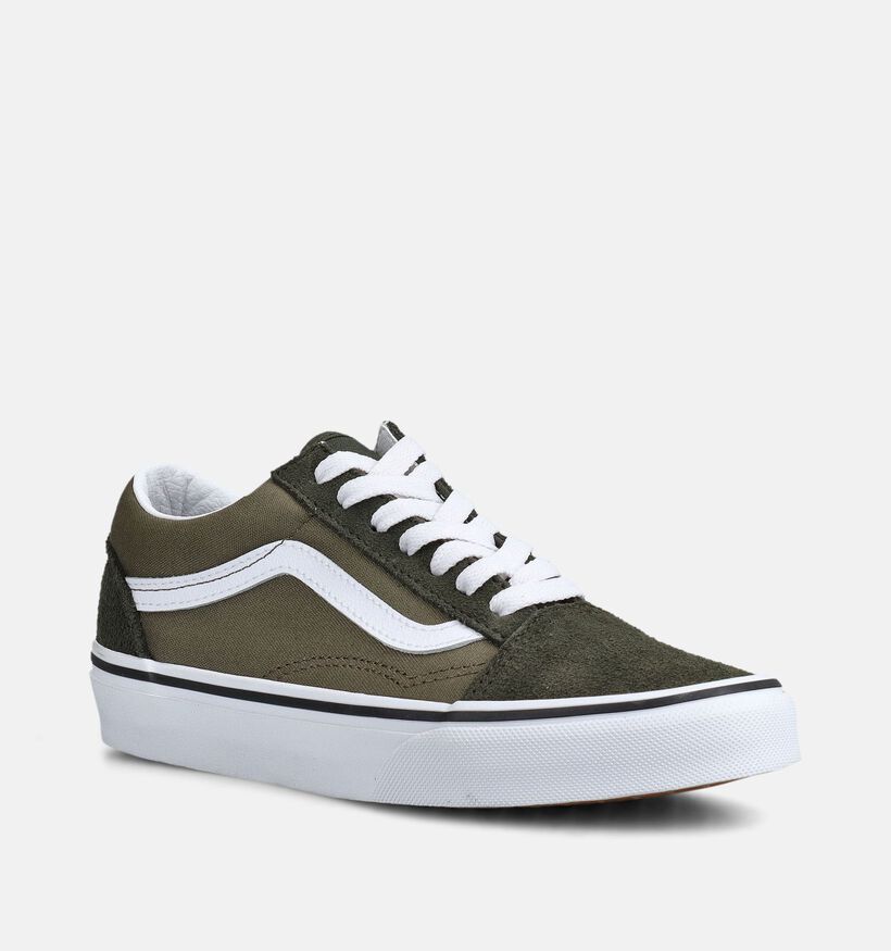 Vans Old Skool Groene Sneakers voor jongens, meisjes (368996)