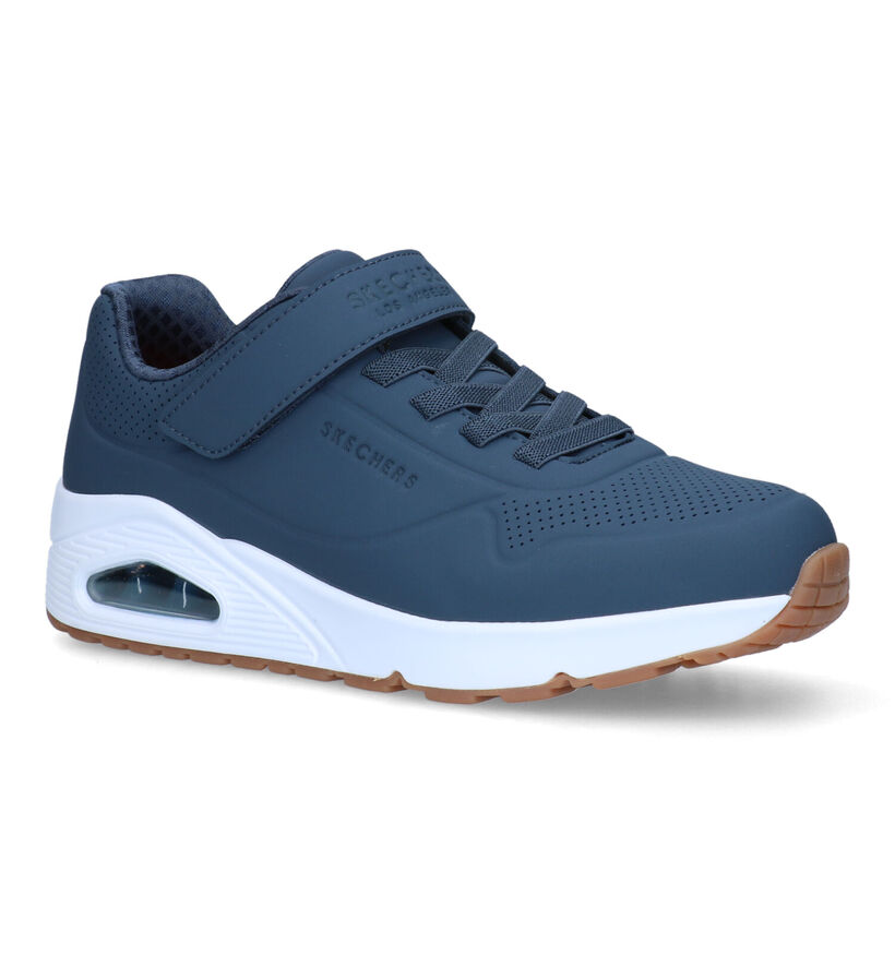 Skechers Uno Stand On Air Baskets en Bleu pour garçons (326456)