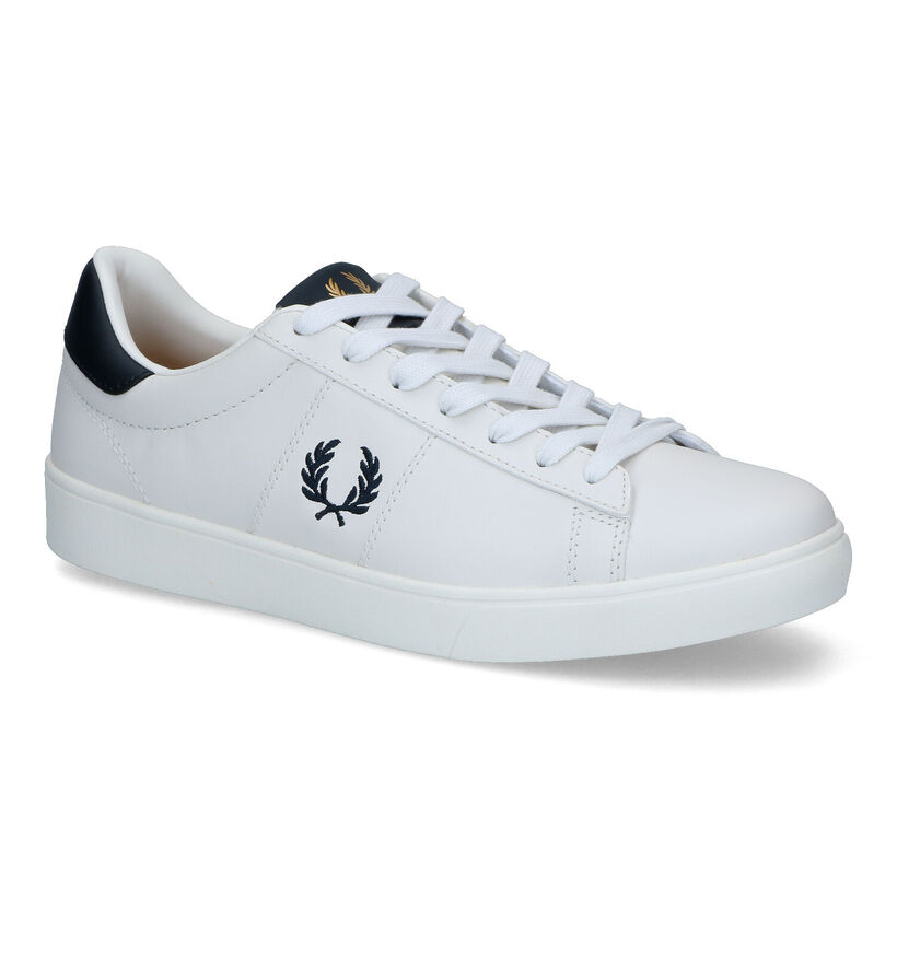 Fred Perry Spencer Witte Veterschoenen in leer (321975)