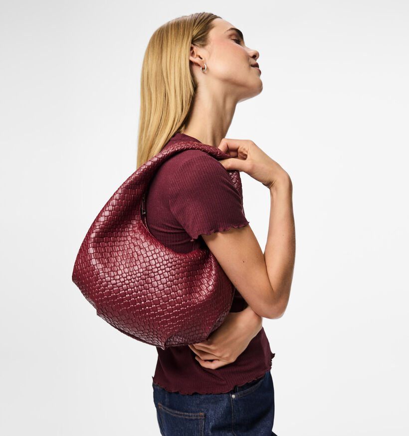 Pieces Sac à Bandoulière en Bordeaux pour femmes (371540)