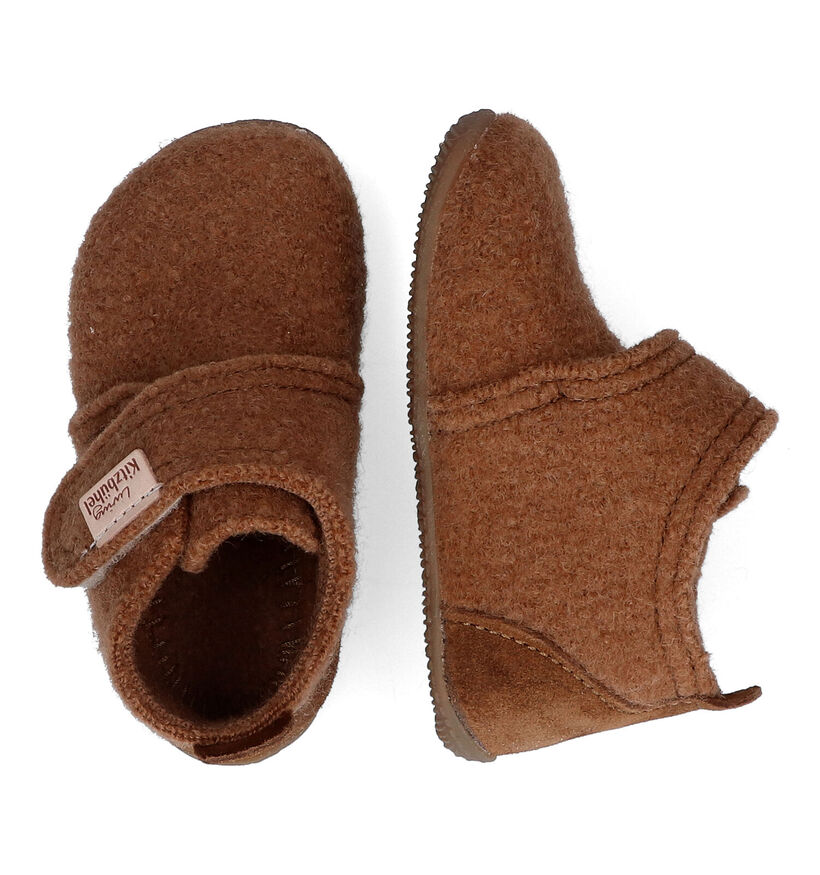 Living Kitzbühel Pantoufles pour bébé en Vert kaki pour garçons (331703)