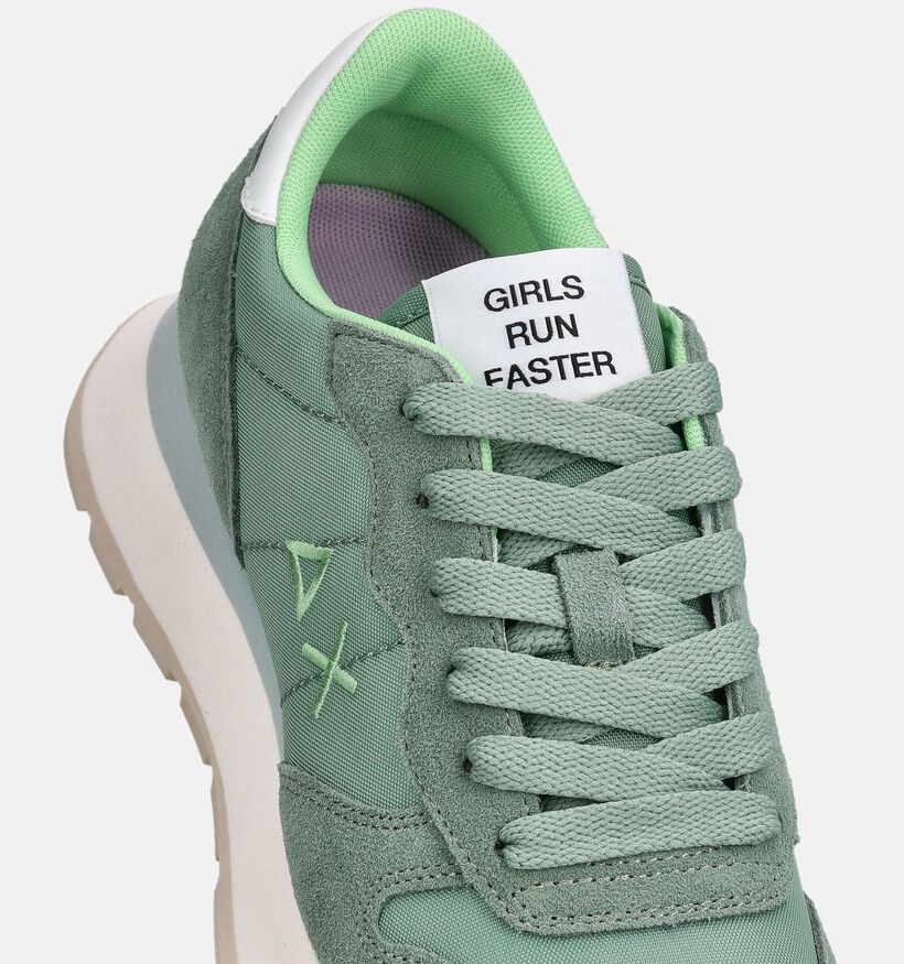 Sun68 Ally Groene Casual Sneakers voor dames (368710) - geschikt voor steunzolen