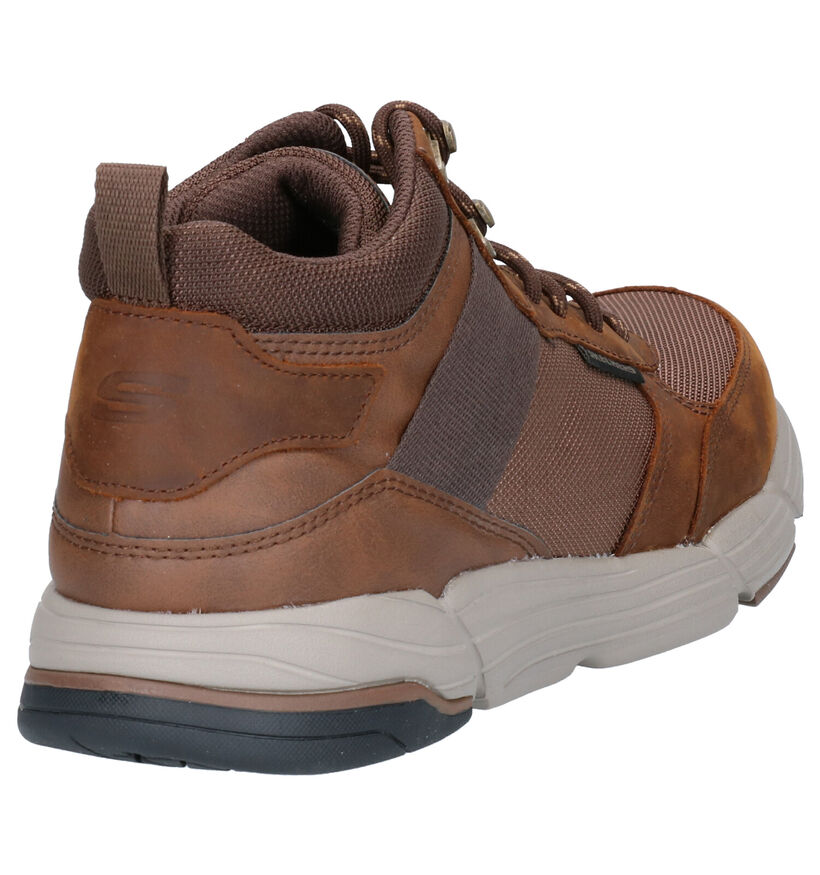 Skechers Metco Beltop Chaussures hautes en Brun en cuir (262809)