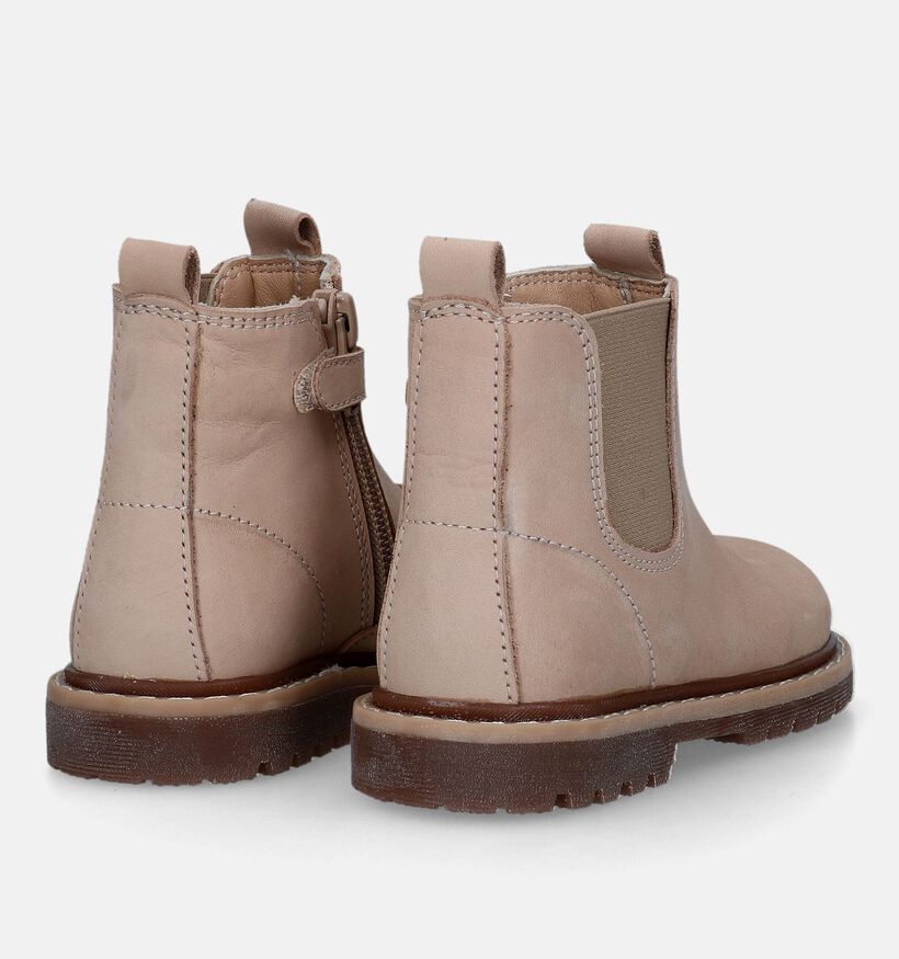 Milo & Mila Beige Boots voor jongens, meisjes (332094) - geschikt voor steunzolen