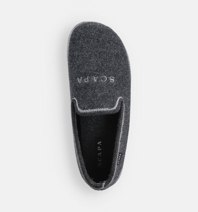 Scapa Pantoufles fermées en Gris pour hommes (364106) - pour semelles orthopédiques