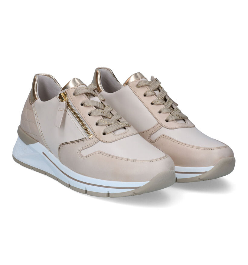 Gabor OptiFit Beige Sneakers in leer (306188)