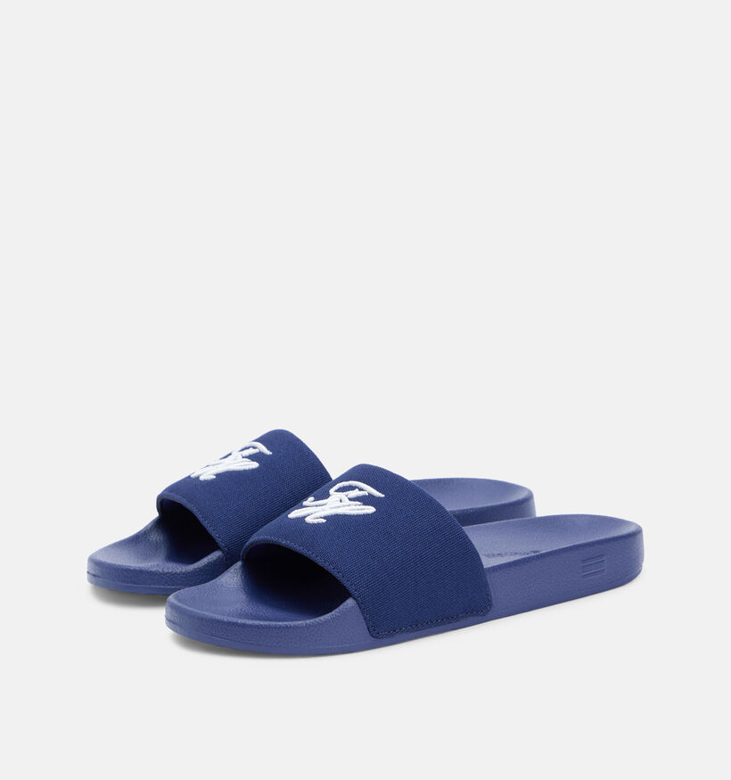 Tommy Hilfiger Script Pool Slide Claquettes en Bleu pour femmes (368620)